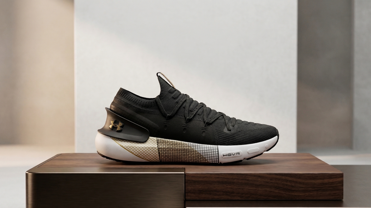 Zapatilla Caballero Under Armour HOVR Phantom 3 Edición Negro-Dorado