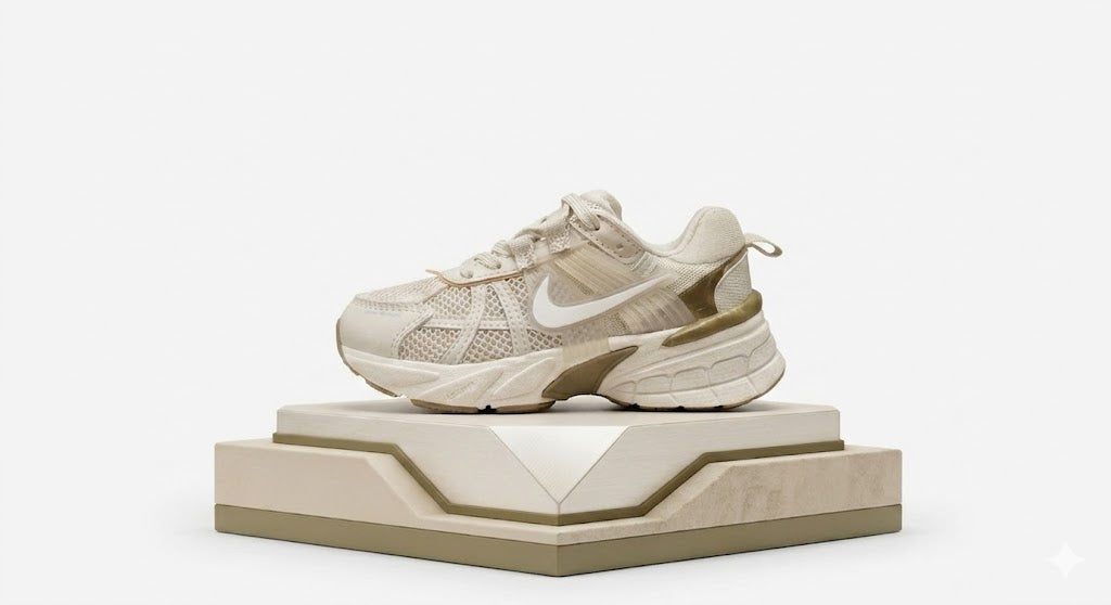 Zapatilla Niño Nike V2K Run "Beige/Brown"
