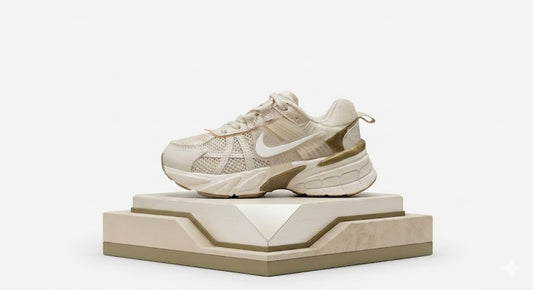 Zapatilla Niño Nike V2K Run "Beige/Brown"