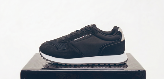 Zapatilla Caballero Tommy Hilfiger Gamuza Negro/Blanco