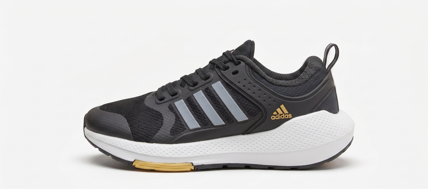 Zapatilla Hombre Adidas EQ21 Run 2.0 Bounce Edición Negro - Amarillo