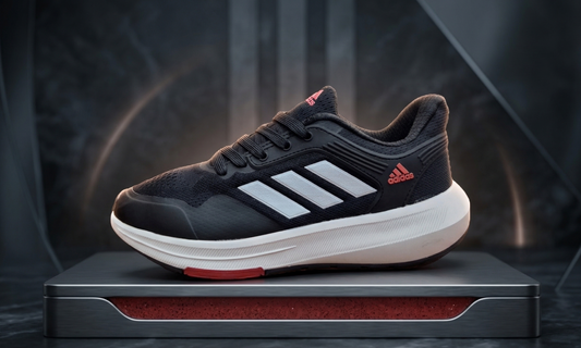Zapatilla Hombre Adidas Bounce Negro - Rojo