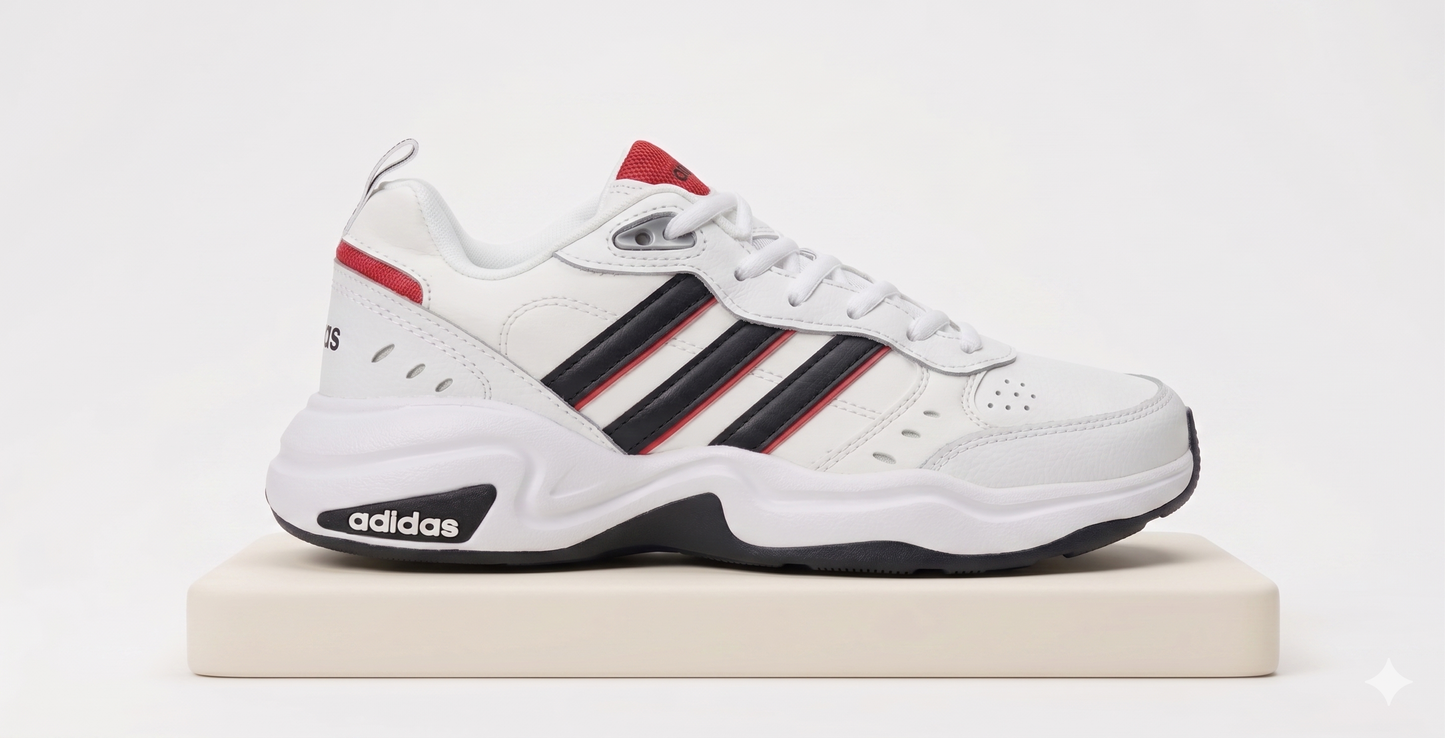 Zapatilla Hombre Adidas Strutter "Whitte/Black/Red"