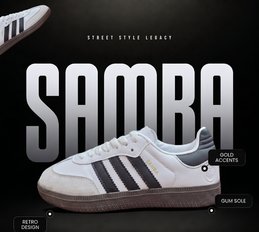 Zapatilla Hombre Adidas Samba OG - White